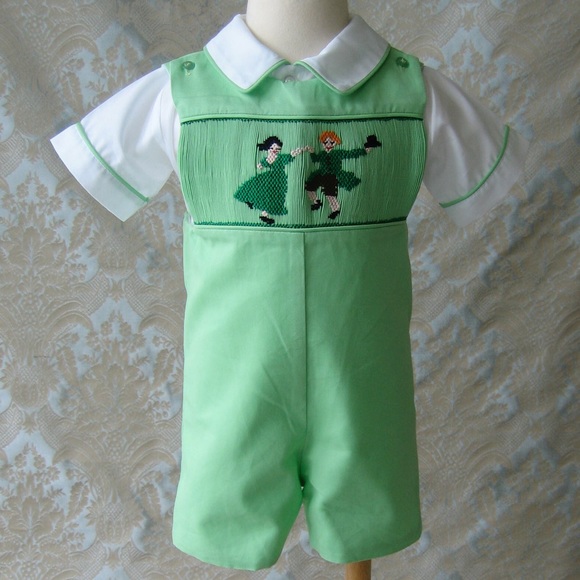 Spring, Summer,  Easter Smocked 2 Outfits! Boys - Picture 2 of 6